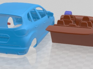 Renault Captur 2014 Printable Car 3D Принт Модель