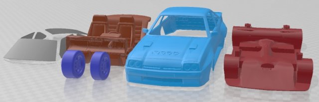 Opel Manta I400 1987 Printable Car Modèles 3D en vedette .c4d .max .obj .3ds .fbx .stl .blend 