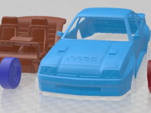 Opel Manta I400 1987 Printable Car 3D Print Model