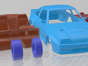 Opel Manta I400 1987 Printable Car Modèles 3D en vedette