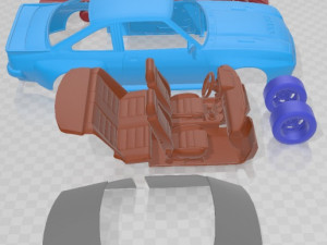 Opel Manta I400 1987 Printable Car Modèles 3D en vedette