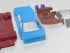 Opel Manta I400 1987 Printable Car Modèles 3D en vedette