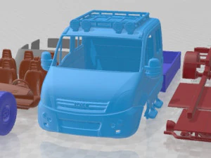 Iveco Daily 4x4 2010 Carrinha imprim&iacute;vel Modelo de Impressão 3D