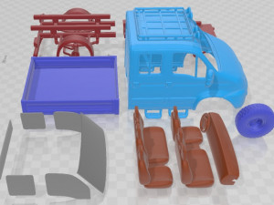 Iveco Daily 4x4 2010 Printable Van 3D 打印模型