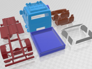 Iveco Daily 4x4 2010 Printable Van 3D 打印模型