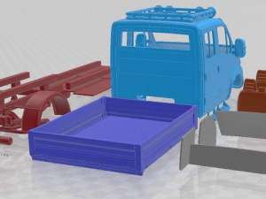 Iveco Daily 4x4 2010 Printable Van 3D 打印模型