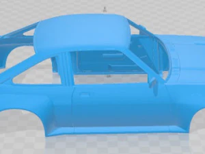 Carro com carroceria imprim&iacute;vel Opel Manta I400 1987 Modelo de Impressão 3D