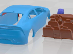 Toyota Prius 2023 Printable Car 3D Print Model