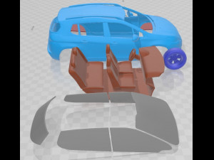 Peugeot 2008 2013 Printable Car 3D Print Model