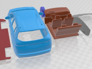 Peugeot 2008 2013 Printable Car 3D Print Model