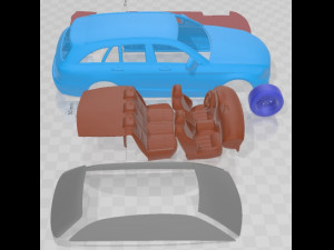 Mercedes Benz C Class Estate AMG 2019 Printable Car 3D Print Model
