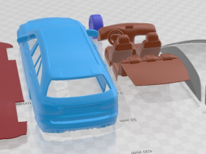 Mercedes Benz C Class Estate AMG 2019 Printable Car 3D Print Model