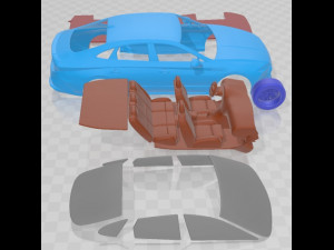 Hyundai Sonata 2024 Printable Car Modelo de Impressão 3D