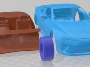 Lexus LFA 2013 Printable Car 3Dプリントモデル