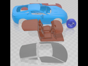 Lexus LFA 2013 Printable Car 3Dプリントモデル