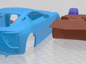 Lexus LFA 2013 Printable Car 3Dプリントモデル
