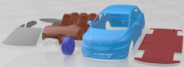 Chevrolet Onix 2013 Printable Car Modelo de impresión 3D .c4d .max .obj .3ds .fbx .stl .blend 