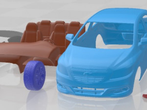 Chevrolet Onix 2013 Printable Car 3D Print Model
