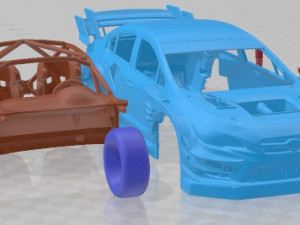 Subaru WRX STI Gymkhana 2020 Printable Car Modello di stampa 3D