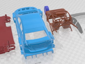 Subaru WRX STI Gymkhana 2020 Printable Car Modello di stampa 3D
