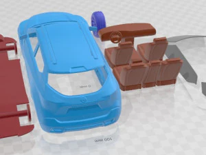 Nissan Kicks 2014 Printable Car 3D Print Model