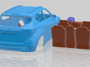 Nissan Kicks 2014 Printable Car 3D Print Model
