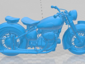 SunBeam S7 1951 Printable Motorbike 3D Print Model