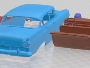 Custom 300 Fordor Sedan 1957 Printable Car 3D 打印模型