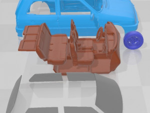 Fiat Uno Turbo ie MK2 Printable Car 3D Print Model