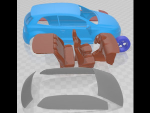 Volkswagen Polo GTI 2011 Printable Car 3D Print Model