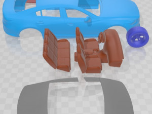 Mazda 6 Sedan 2015 Printable Car 3D Druckmodell