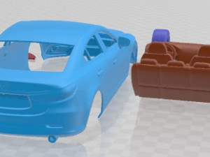 Mazda 6 Sedan 2015 Printable Car 3D Druckmodell