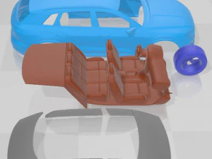 Audi Q8 e-tron Printable Car 3D Print Model