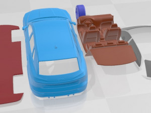 Audi Q8 e-tron Printable Car 3D प्रिंट मॉडल