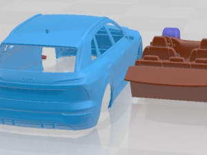 Audi Q8 e-tron Printable Car 3D प्रिंट मॉडल