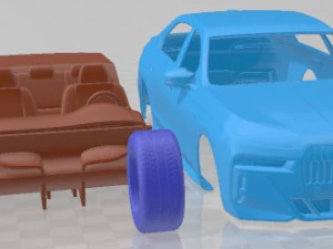 I7 M70 Printable Car 3D Print Model