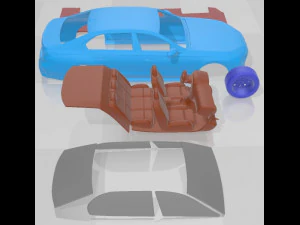 I7 M70 Printable Car 3D Print Model