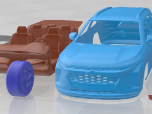 Chevrolet Trax RS 2024 Printable Car Modelo de Impressão 3D