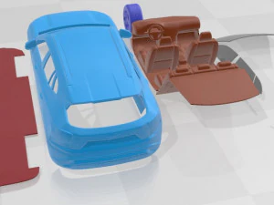 Chevrolet Trax RS 2024 Printable Car 3D Print Model