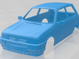 Fiat Uno Turbo ie MK2 Printable Body Car 3D Print Model