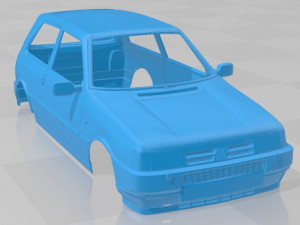 Fiat Uno Turbo ie MK2 Printable Body Car Model do druku 3D