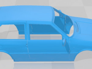Fiat Uno Turbo ie MK2 Printable Body Car Model do druku 3D