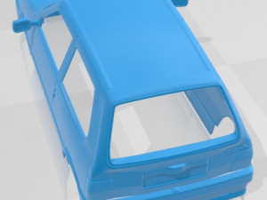 Fiat Uno Turbo ie MK2 Printable Body Car Model do druku 3D