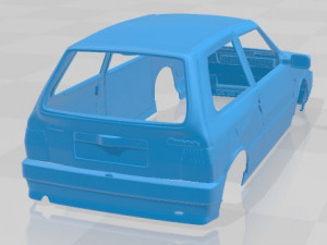 Fiat Uno Turbo ie MK2 Printable Body Car Model do druku 3D