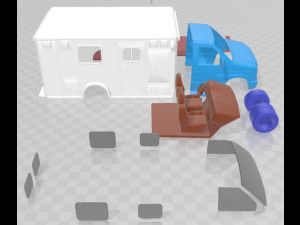 E 450 Ambulance 2011 Printable Van Modelo de Impressão 3D