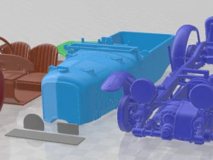 Carro imprim&iacute;vel Bentley 45 Blower 1929 Modelo de Impressão 3D