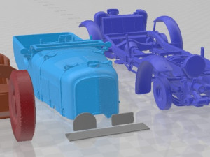 Bentley 45 Blower 1929 Printable Car Modelo de Impressão 3D