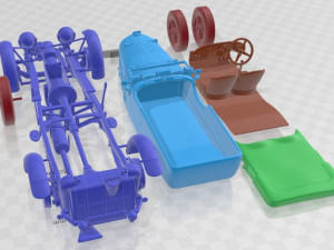 Bentley 45 Blower 1929 Printable Car Modelo de Impressão 3D