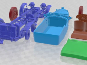 Bentley 45 Blower 1929 Printable Car 3D Print Model