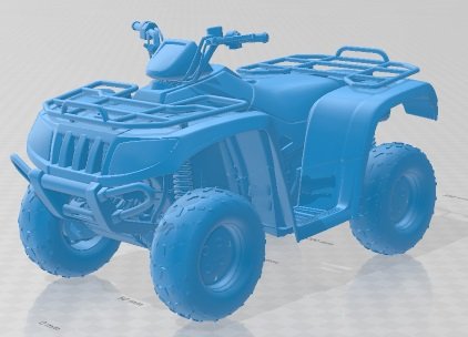 ATV Quad AC 700 Printable 3D 打印模型 .c4d .max .obj .3ds .fbx .stl .blend